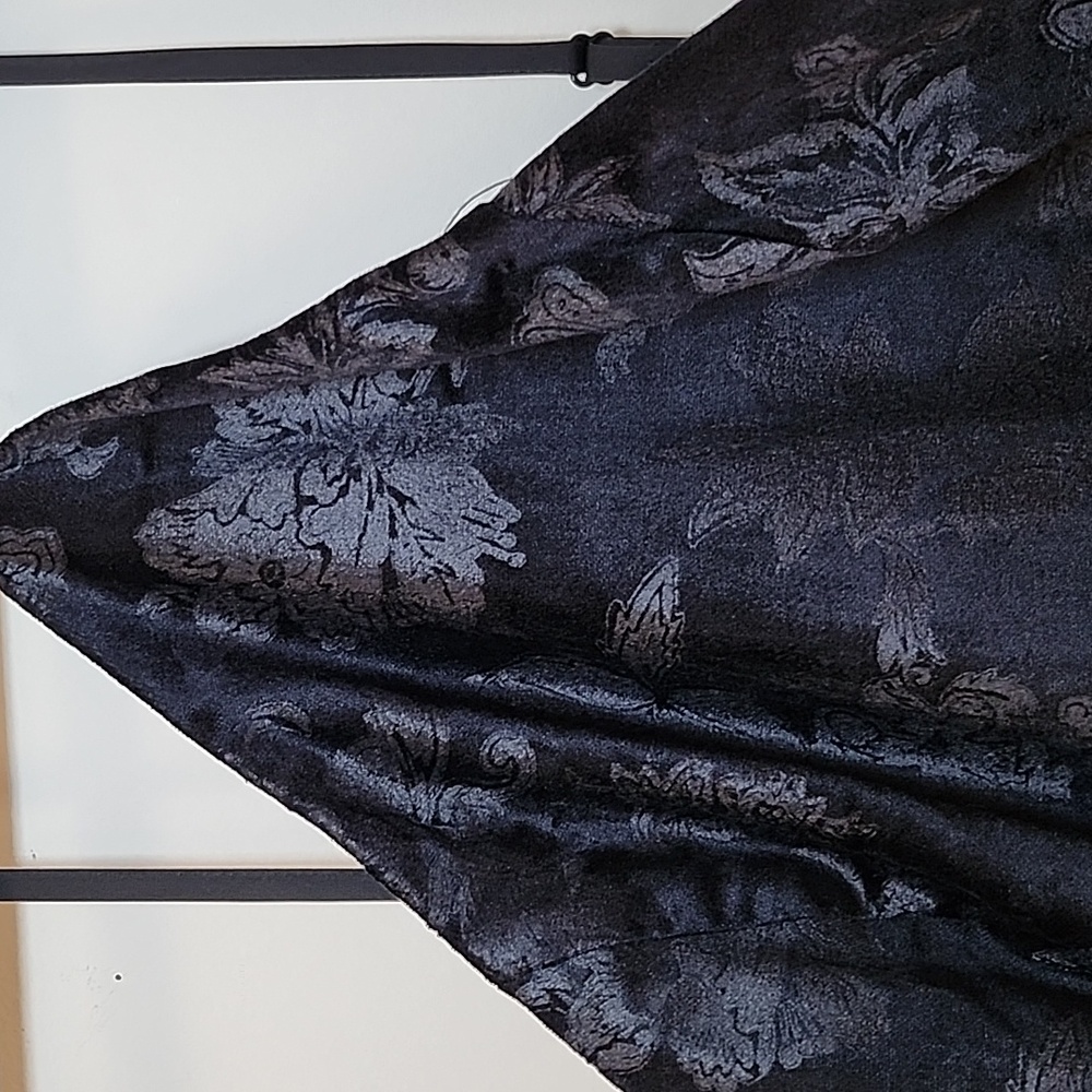 NWT Rag & Bone Retro Floral fara velvet black Halter Slit dress Size 6 - Picture 13 of 16